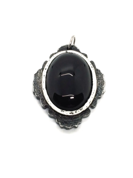 (Wholesale) Goth Necklace - Vampiric Amulet with Setting Options