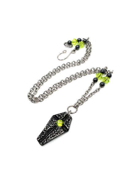 Goth Necklace - Small Coffin Necklace