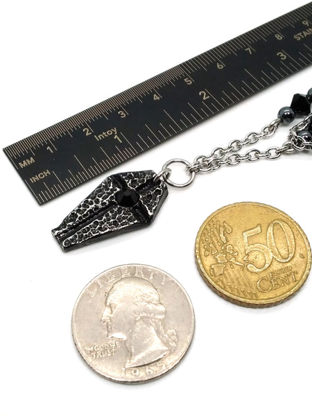 Goth Necklace - Small Coffin Necklace