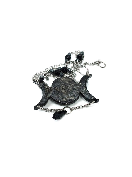 Triple Moon Goddess Necklace