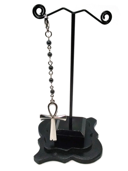 Steel Ankh Keychain