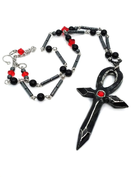 Goth Necklace - Gothic Ankh