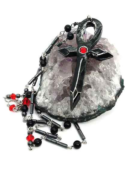 Goth Necklace - Gothic Ankh