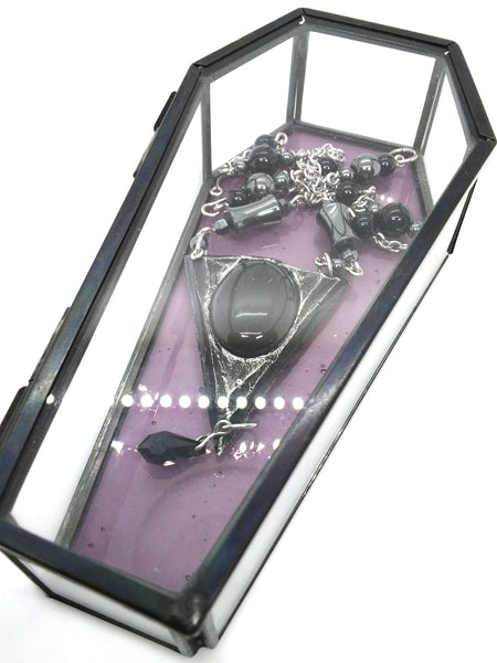 Goth Necklace - Triad - Onyx