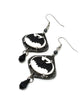 (Wholesale) Bat Cameo Earrings