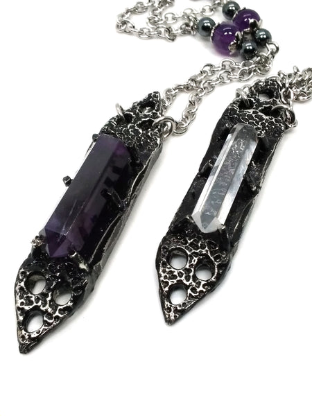 Goth Necklace - Cathedral Window Ruin Necklace