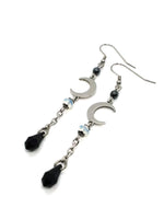 Goth Earrings - Crescent Moon