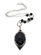 (Wholesale) Goth Necklace - Pointed Oval with Setting Options