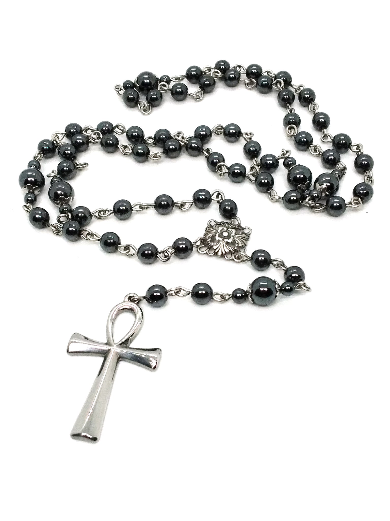 Amazon.com: Aimee La Black Goth Cross Rosary Necklace Chain Pendant Witchy  Victorian Alternative Punk Witchy Punk Statement Rock Women Gift Jewelry :  Everything Else