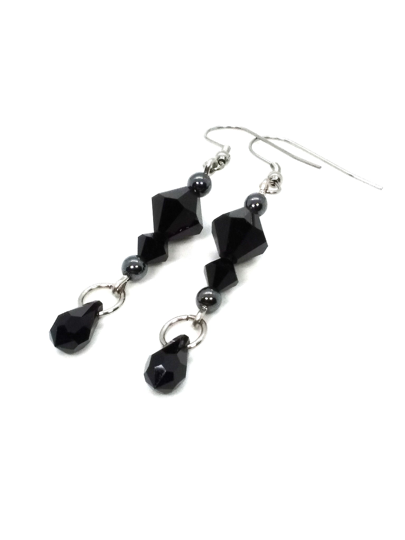 (Wholesale) Goth Earrings - Dark Crystal