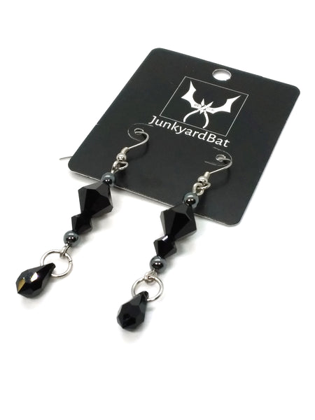 (Wholesale) Goth Earrings - Dark Crystal