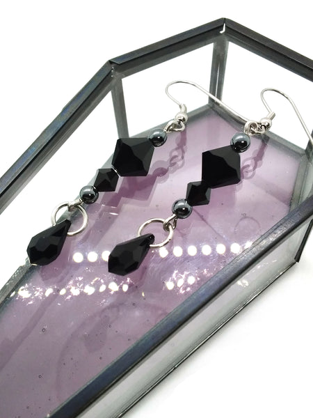 Goth Earrings - Dark Crystal