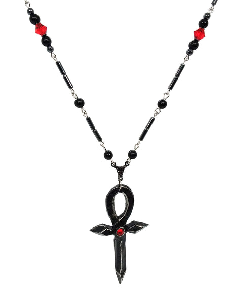 Goth Necklace - Gothic Ankh