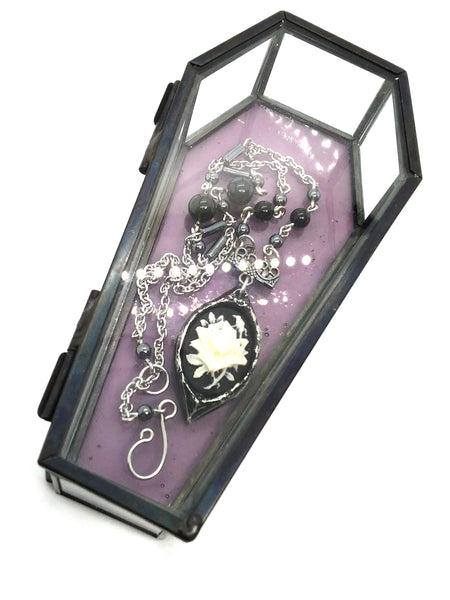 (Wholesale) Goth Necklace - Rose Cameo