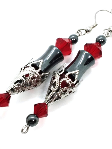 (Wholesale) Goth Earrings - Vampire Fangs